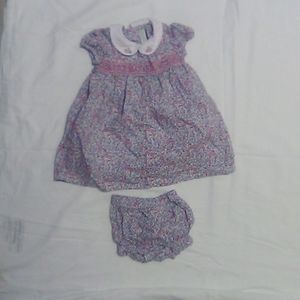 Baby girl dress and bloomers size 0-3 months
